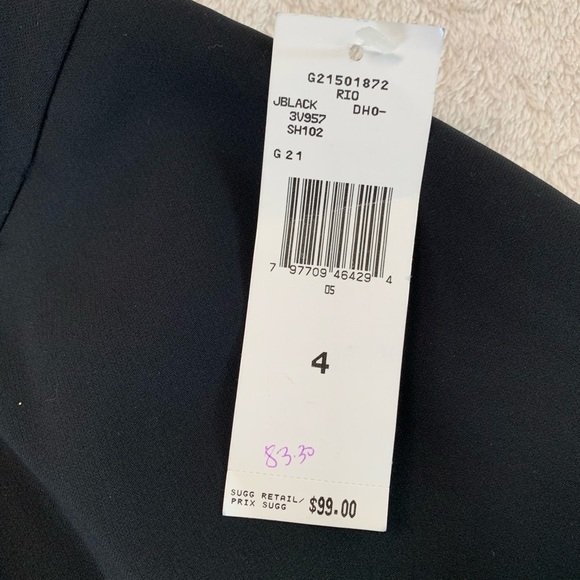 Jones New York Women’s Black Long Pants Size 4 - Picture 10 of 14